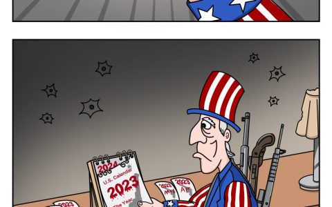 杠杆配资 新漫评：枪支暴力再添可悲纪录 美国难破“悲剧循环”