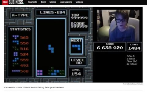 场外配资 美国13岁少年通关原版俄罗斯方块 美媒：此前只有AI做到过