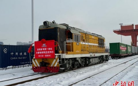 股票配资公司 首单海公铁联运哈俄班列小家电出口成功发运
