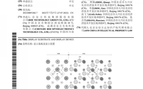 京东方Ａ公布国际专利申请：“显示基板及显示装置”