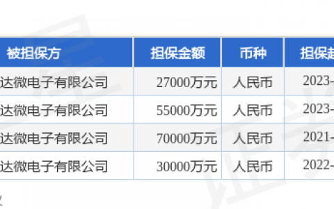 斯达半导披露4笔对外担保，被担保方为嘉兴斯达微电子有限公司